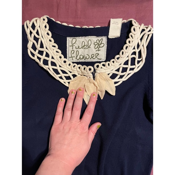 Anthropologie Blooming Lattice Cardigan, S - Picture 4 of 4